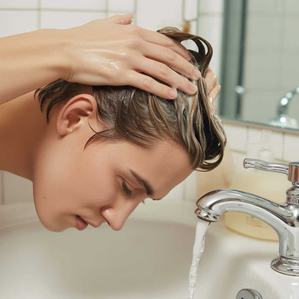 Rinsing conditioner thoroughly