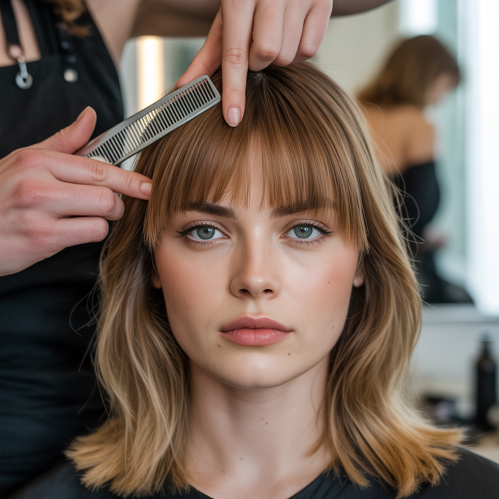 Keeping bangs clean and trimmed