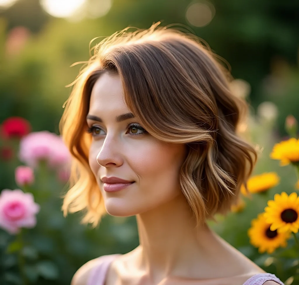 Honey Brown Balayage with Ponytail Styles