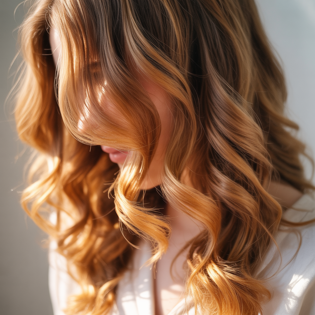 Face-Framing Caramel Strands