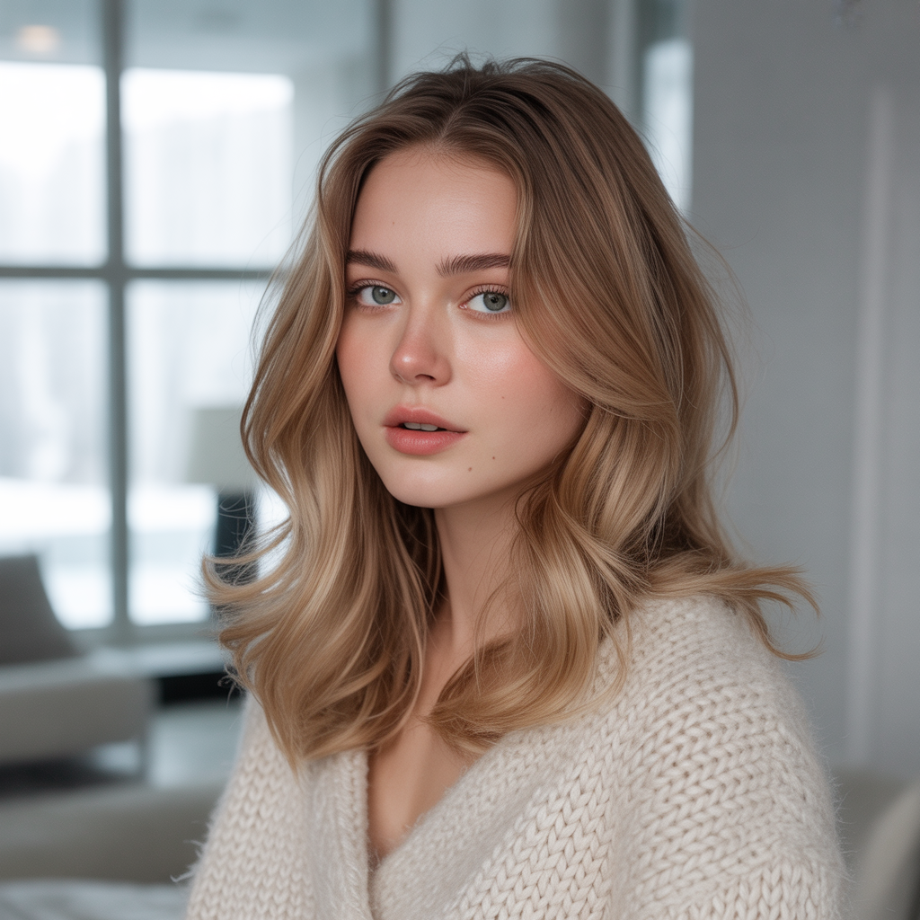 Beige Brunette Softness