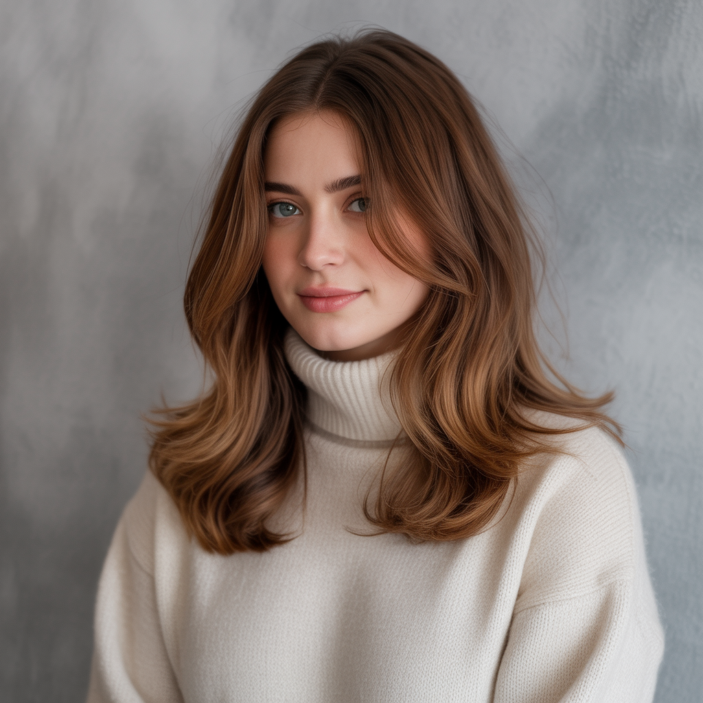 Warm Hazelnut Balayage