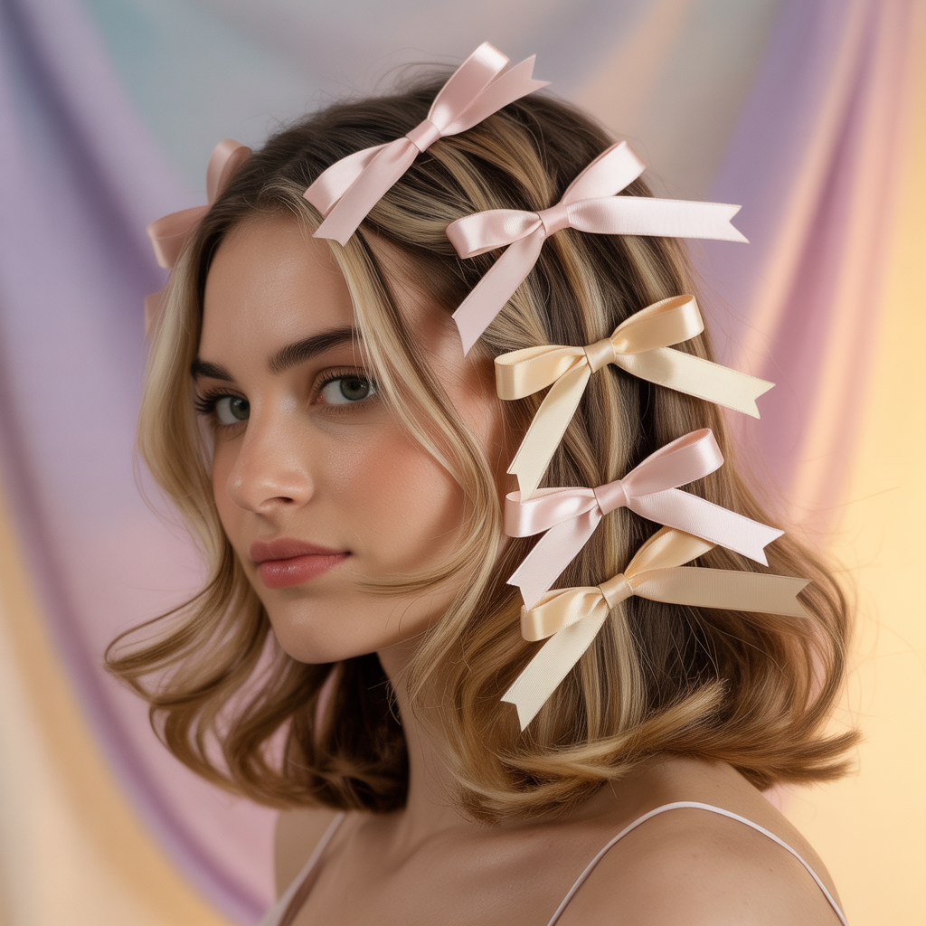 Glitter Bow Hairstyle