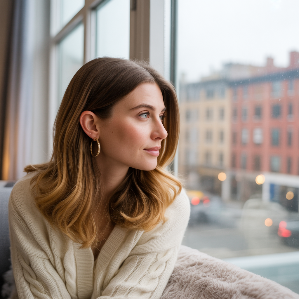 Honey Balayage on Short Bob