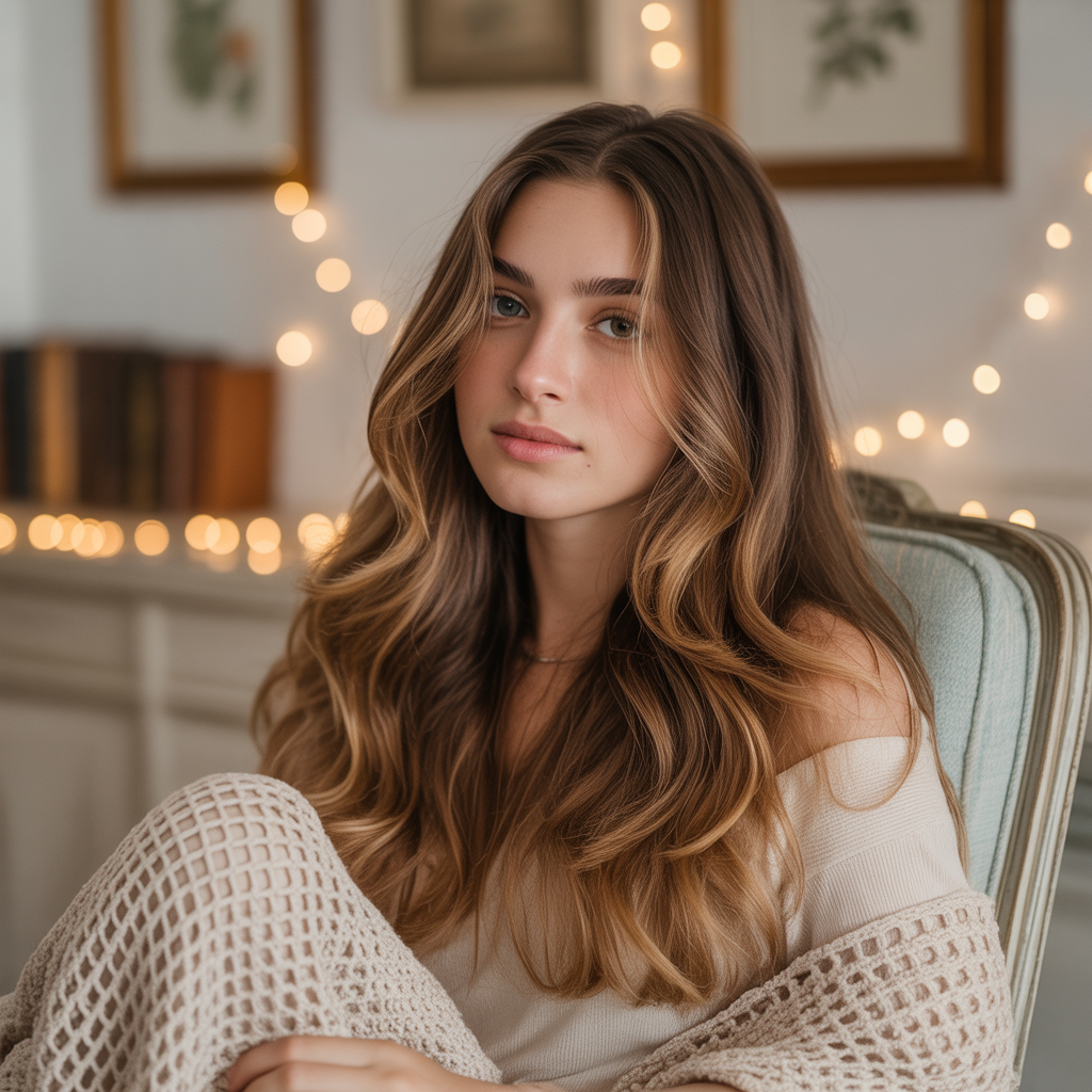 Feathered Layers of Honey Caramel