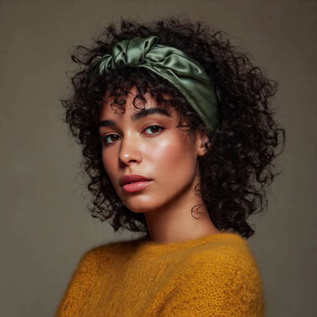 Thick Headband with Bangs