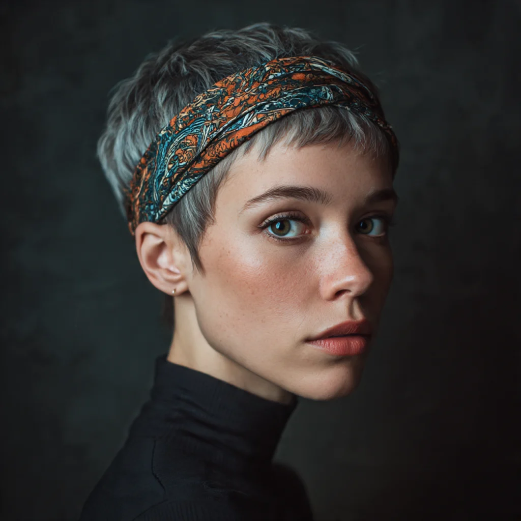 Thick Headband with Braided Ponytail