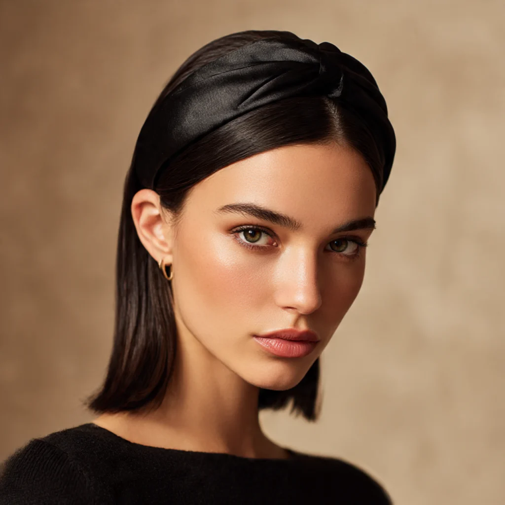 Classic Ponytail with Thick Headband