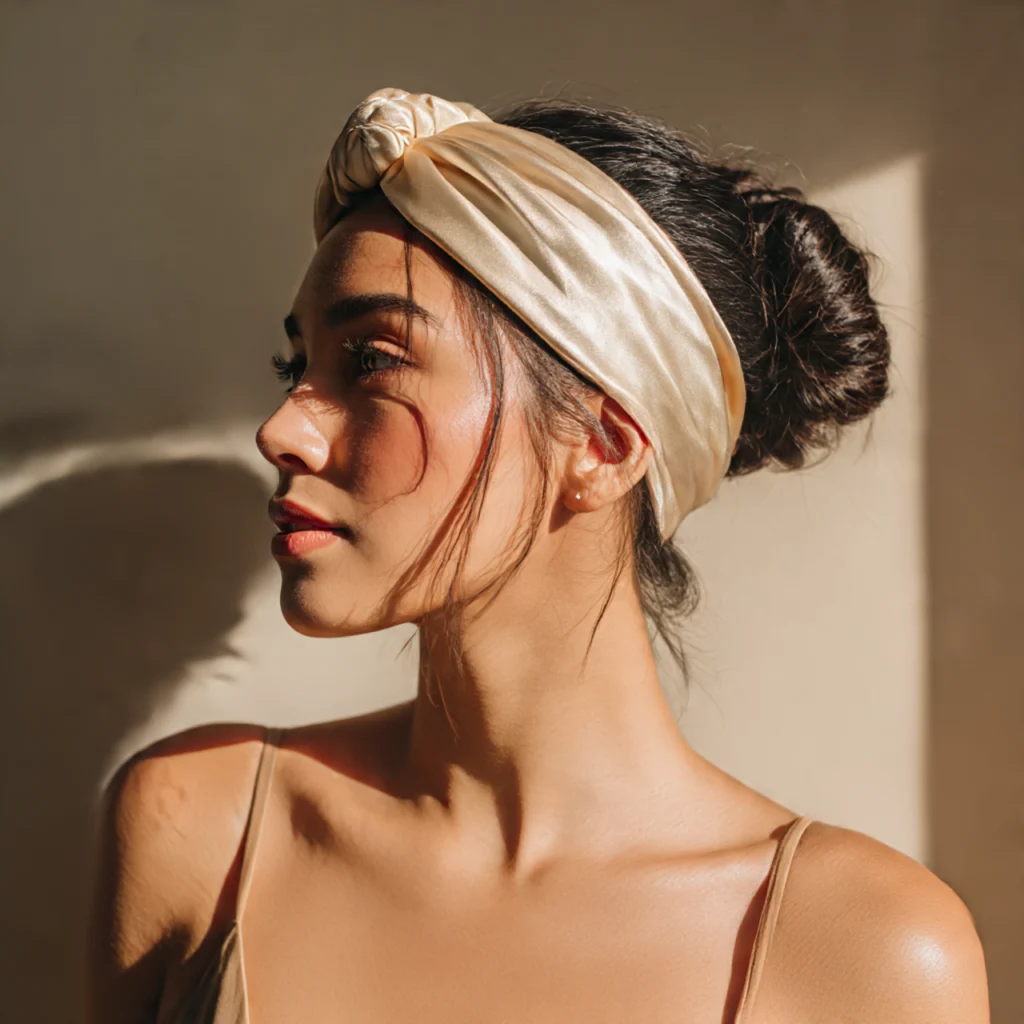 Thick Headband with Loose Curls