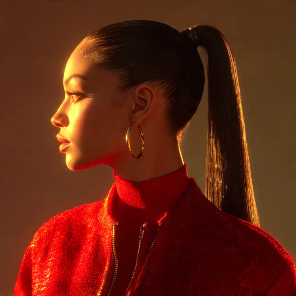 Double Sleek Ponytail