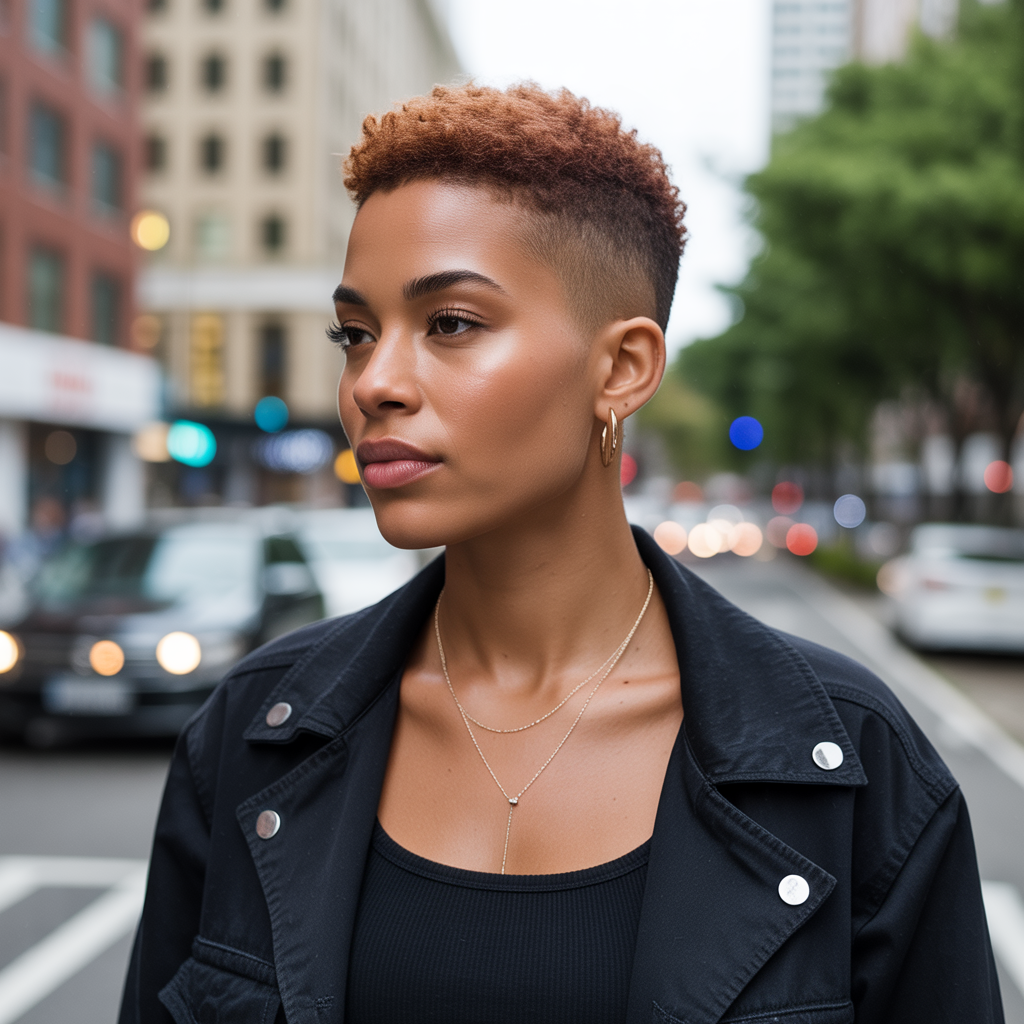 Tapered Pixie with Fade