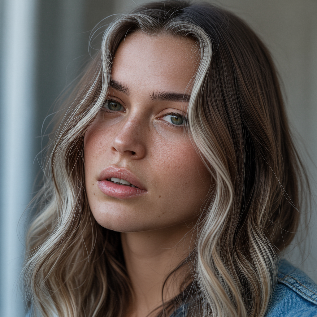 Face-Framing Silver Strands