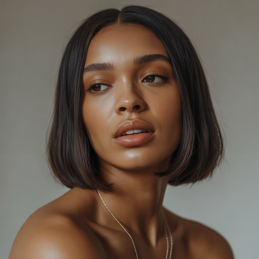 Classic Shoulder-Length Straight Hair