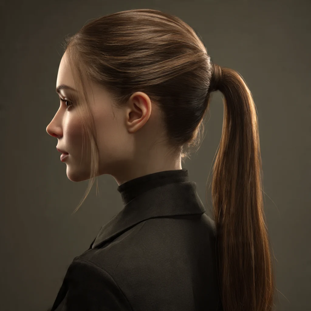 30 Best Long Lasting Hairstyles That Stay Perfect All Day 23 Low Sleek Ponytail