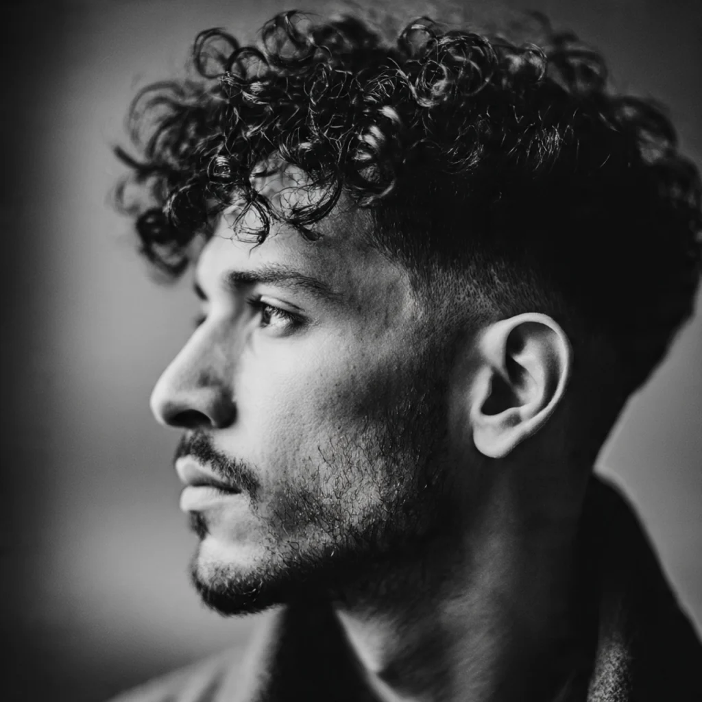 Drop Fade with Curly Texture