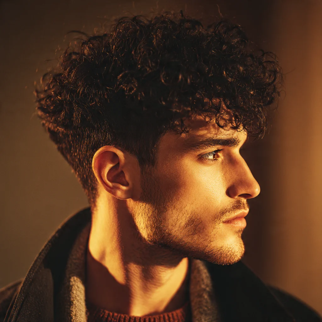 Shadow Fade Curly Cut