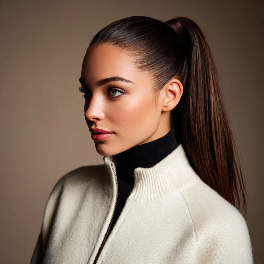 30 Best Long Lasting Hairstyles That Stay Perfect All Day 2 Sleek High Ponytail