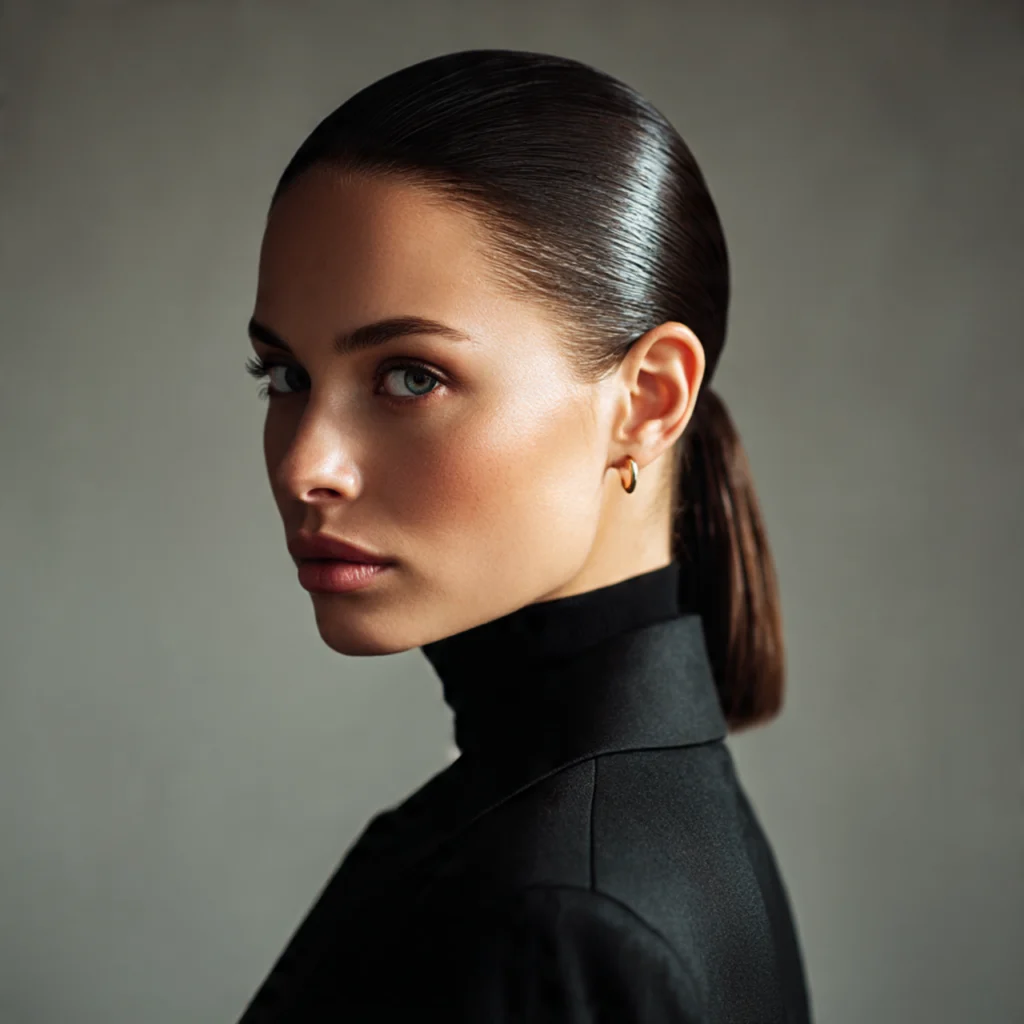 Slick Back Sleek Ponytail