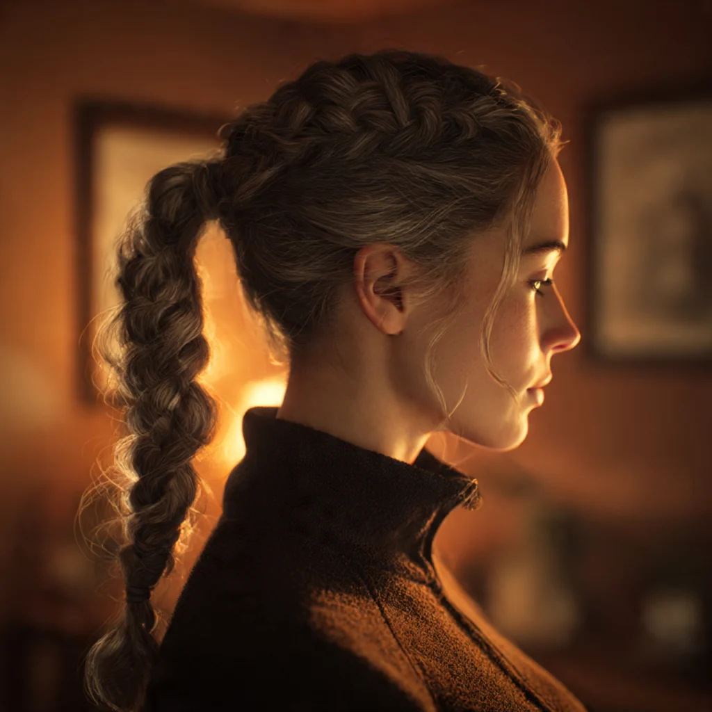 Dutch Braid Ponytail