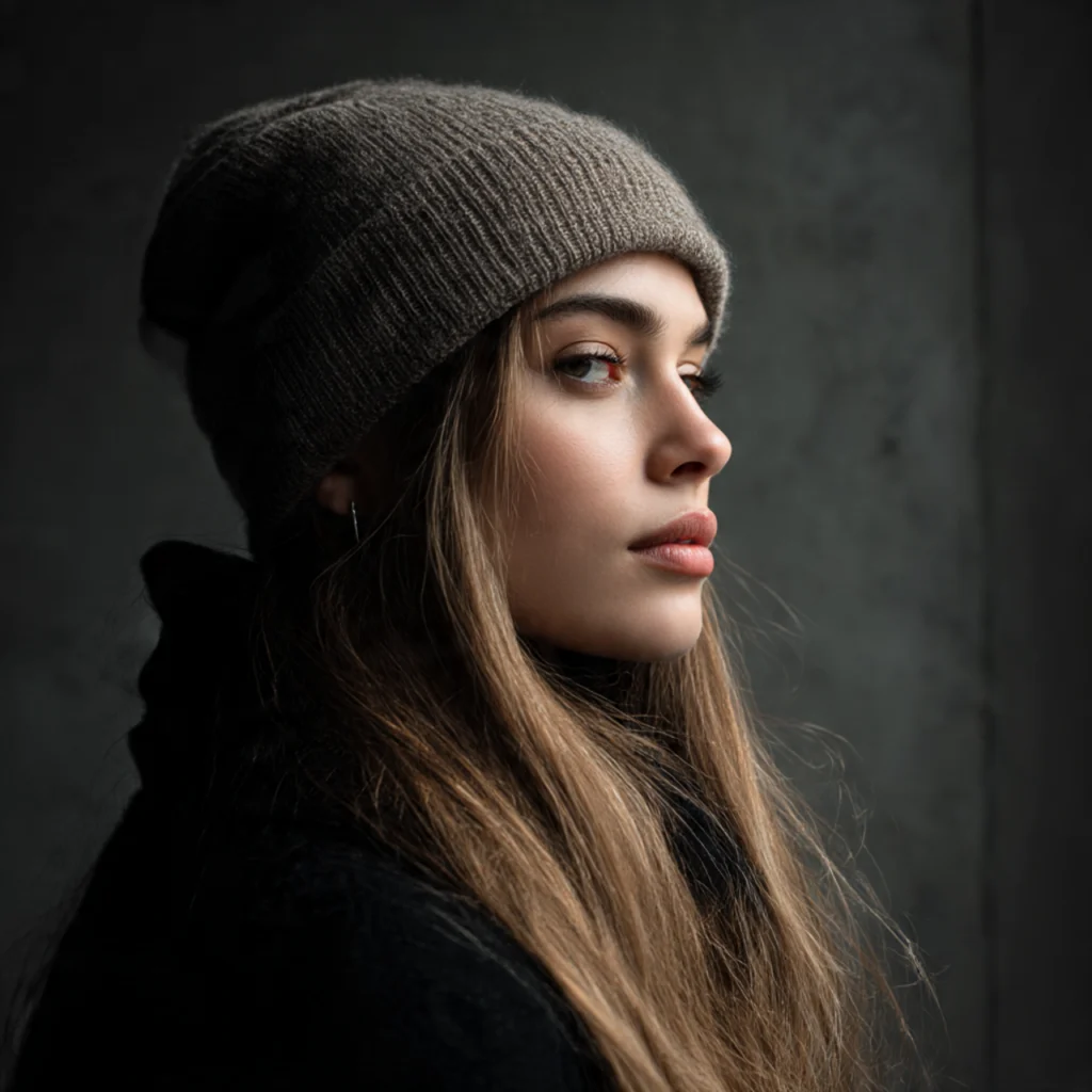 Wavy Lob Beanie Style