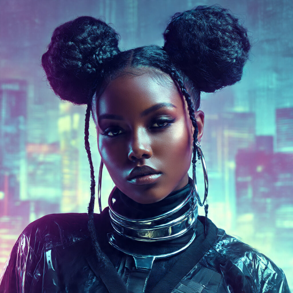 Space Buns with Edge Control