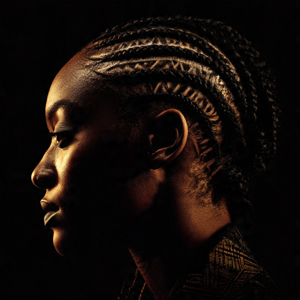 Cornrows with Designs