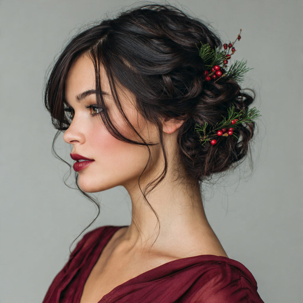Twisted Evergreen Updo Idea