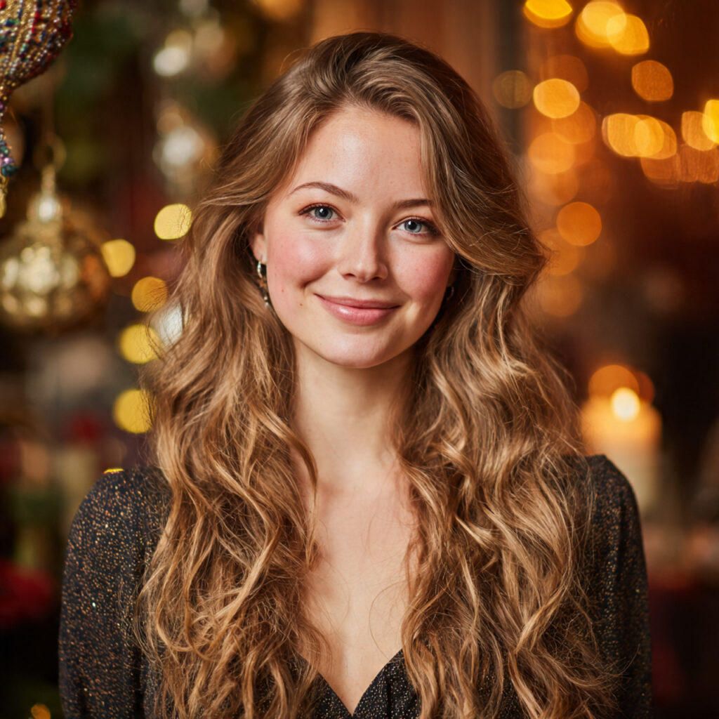 Golden Holiday Waves Idea