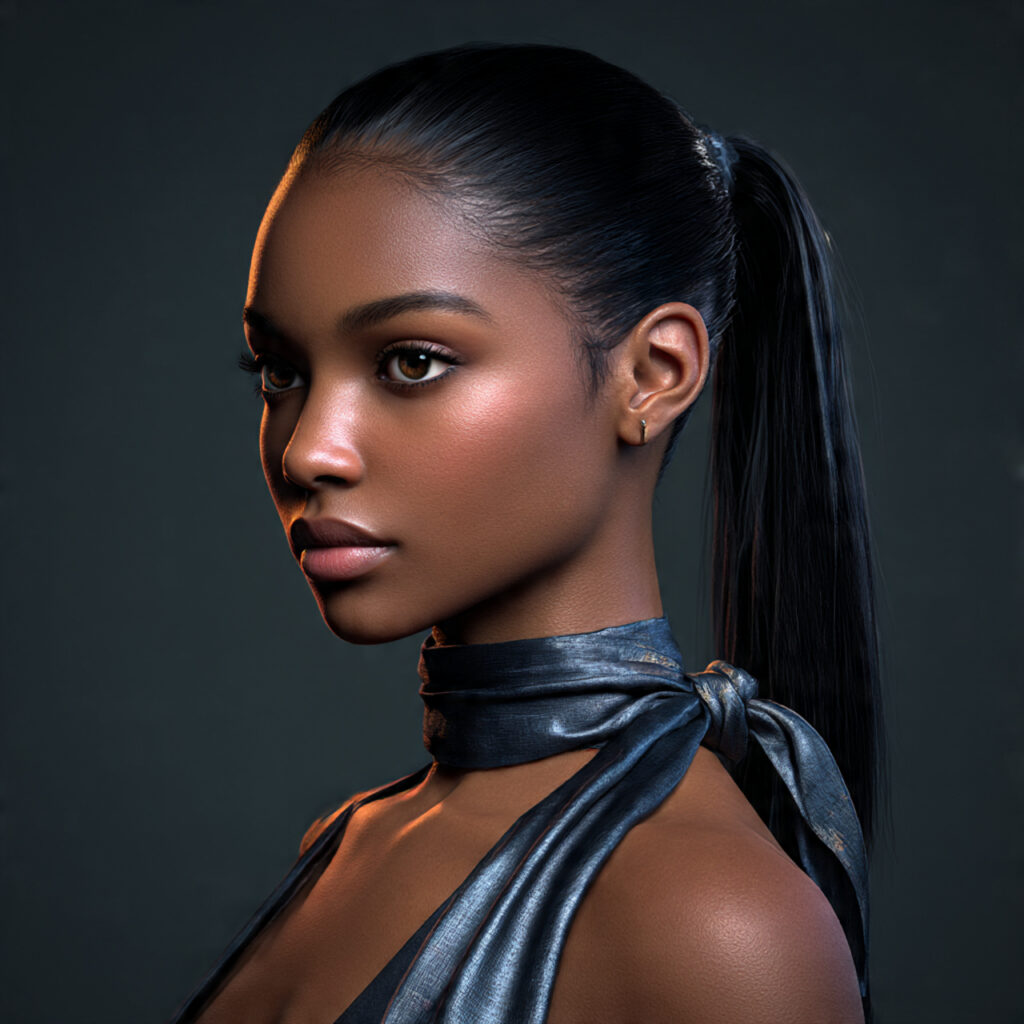 Wrapped Ponytail For Minimalist Motion