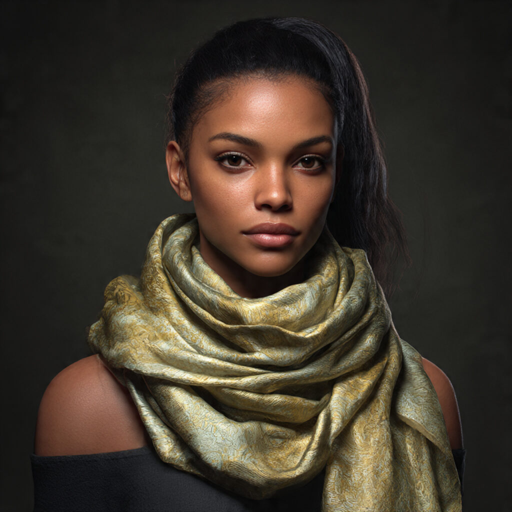 Ponytail With Silk Wrap For Protective Grace