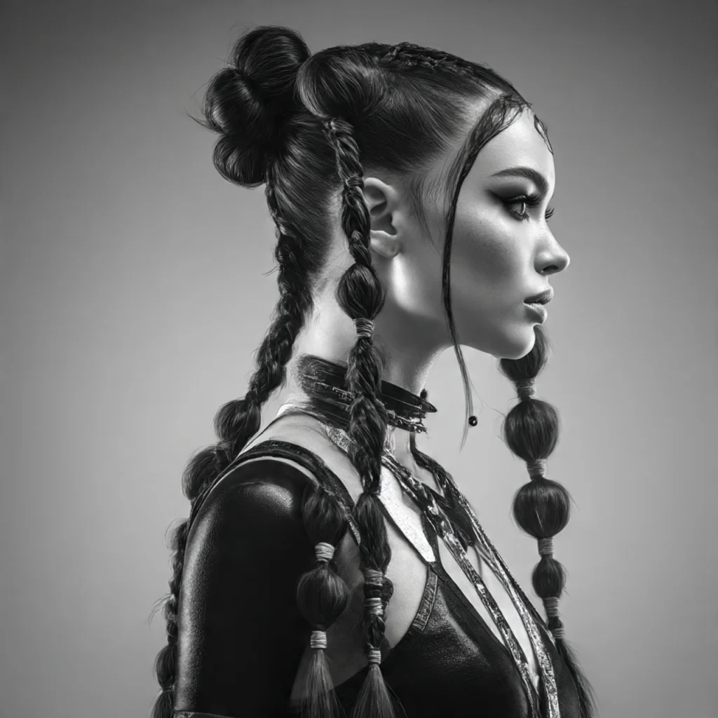 Braided Bubbles Down the Back