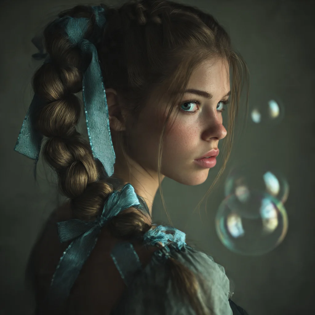 Bubble Braid with Ribbon