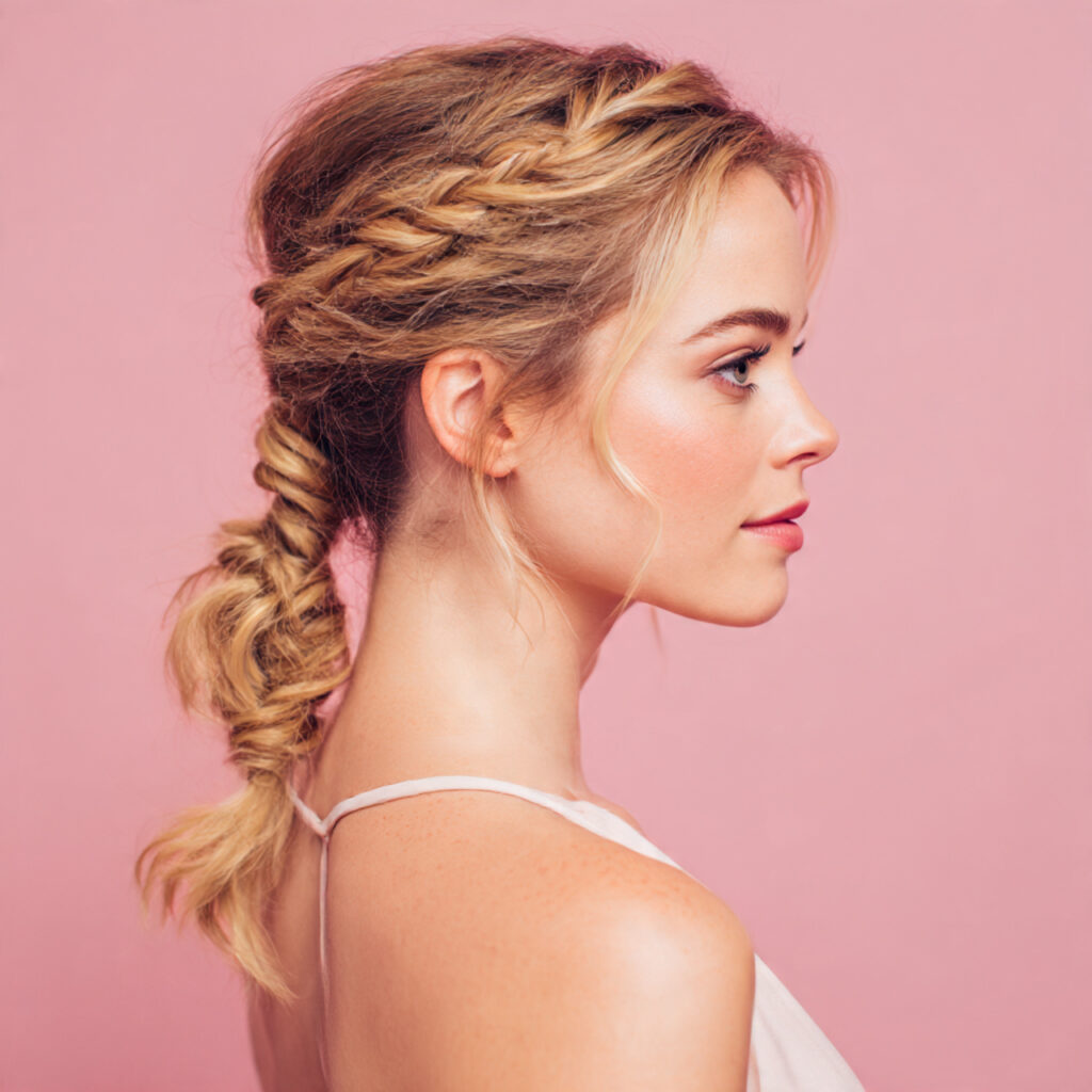 Braided Low Pony
