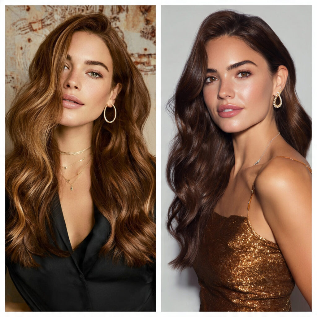 Side Part Glam Waves