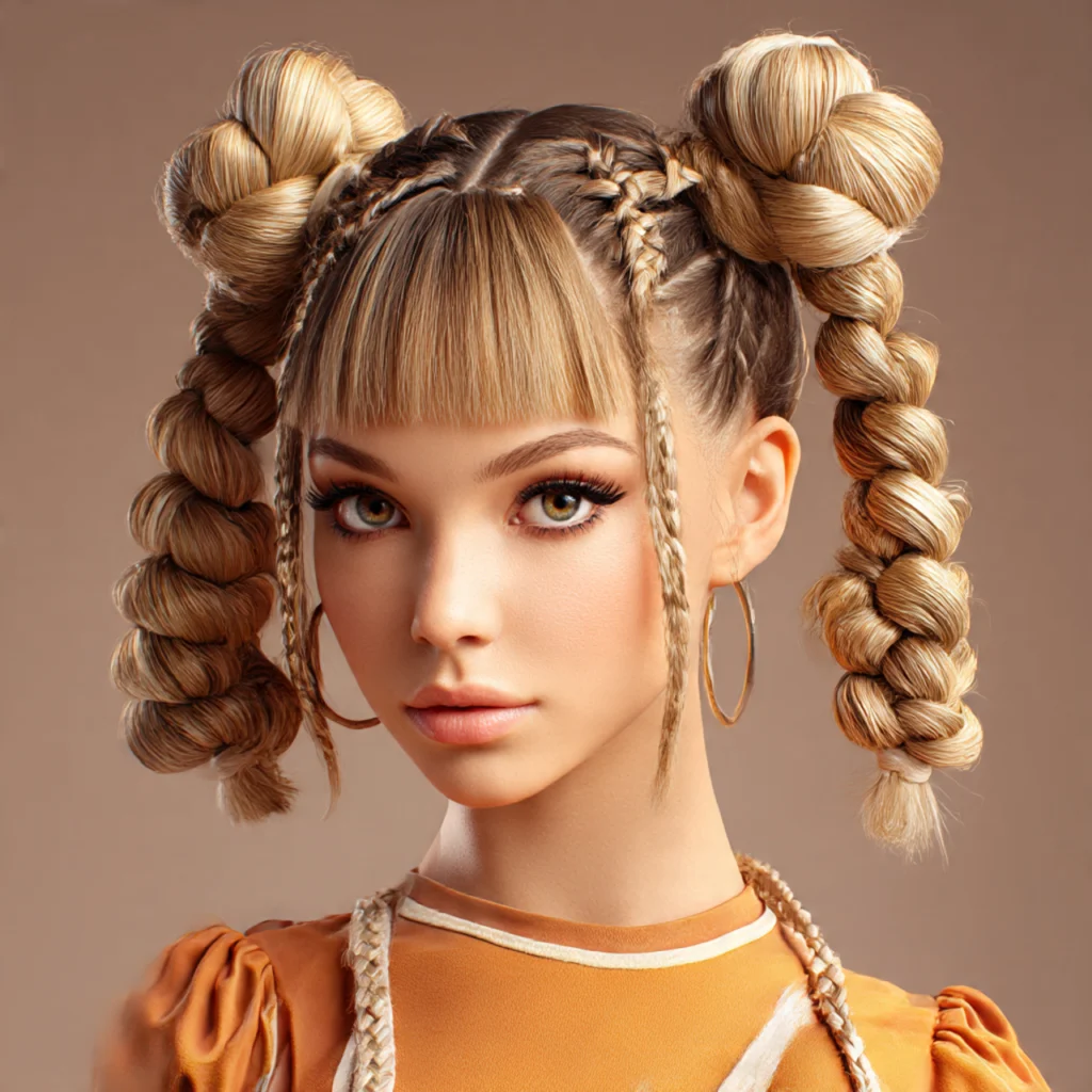 Double Bubble Braids