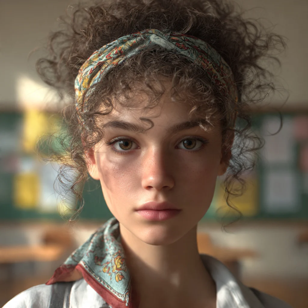 Headband Style for Curly Hair