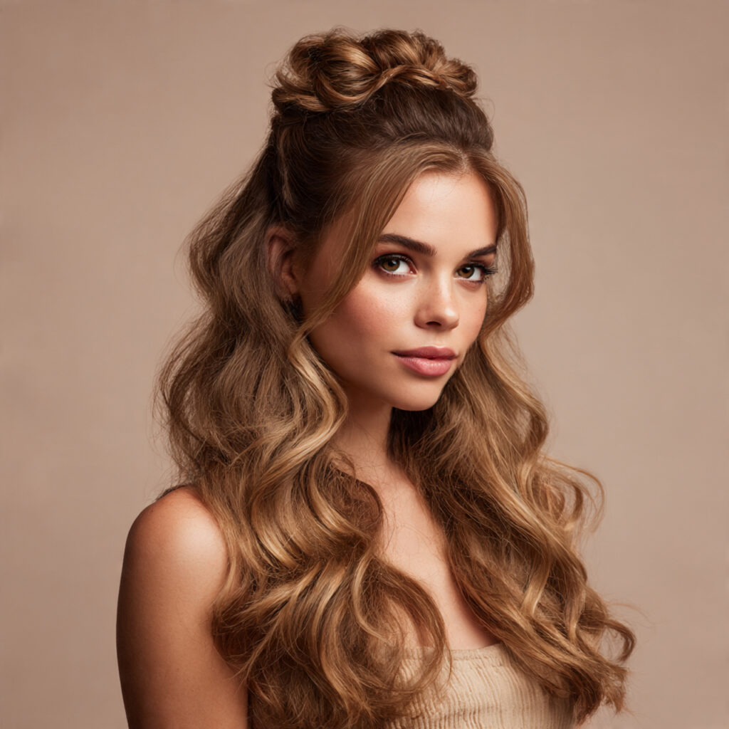 Half-Up Half-Down Weave