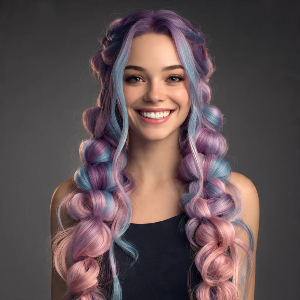 Ombre Bubble Braid