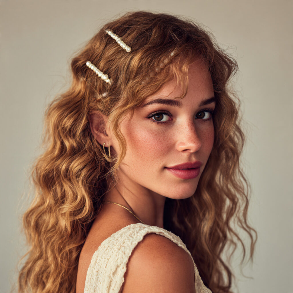 Beach Waves with Hair Clips