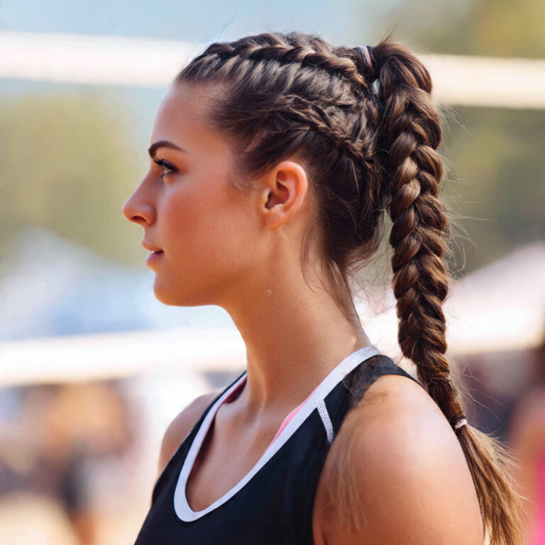 Trendy Volleyball Hairstyles for Active and Sporty Girls