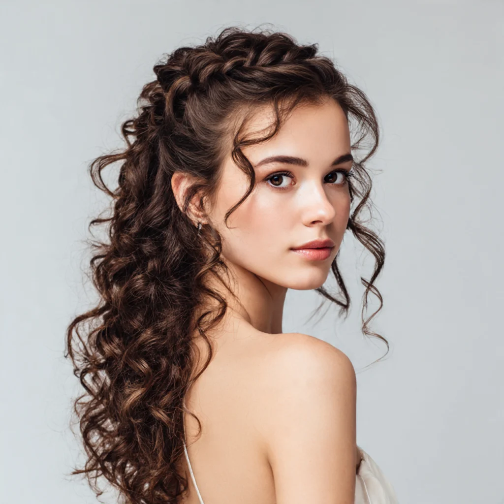 Twisted Half-Up Style