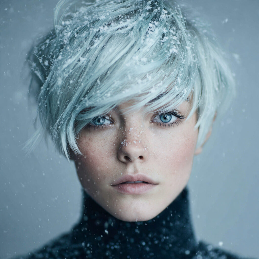 Snowfall-Inspired Short Cut Idea