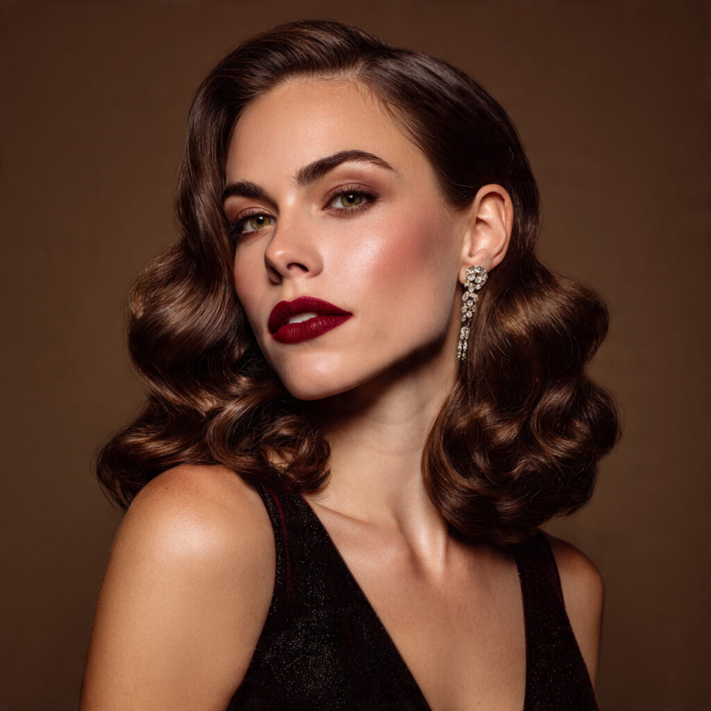 Polished Hollywood Glam Look Idea