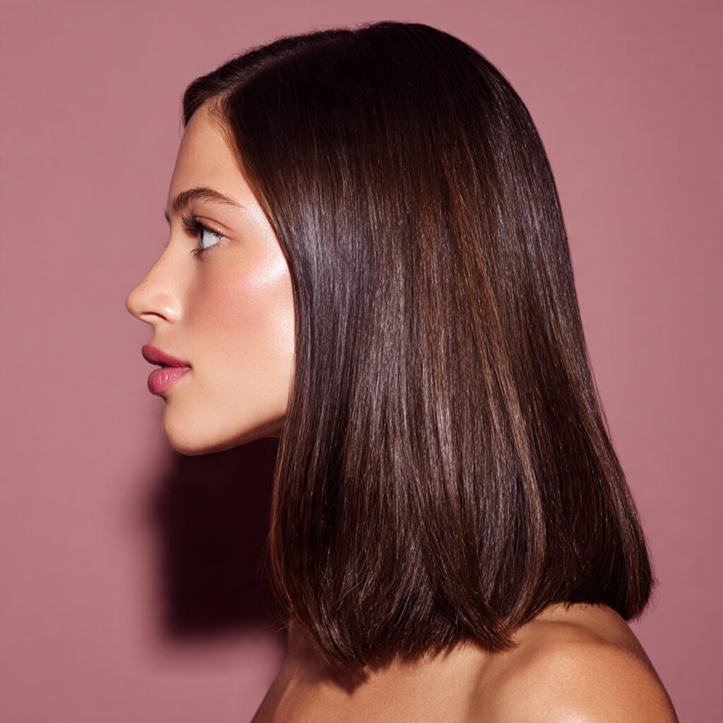 Shiny Straight Holiday Look Idea