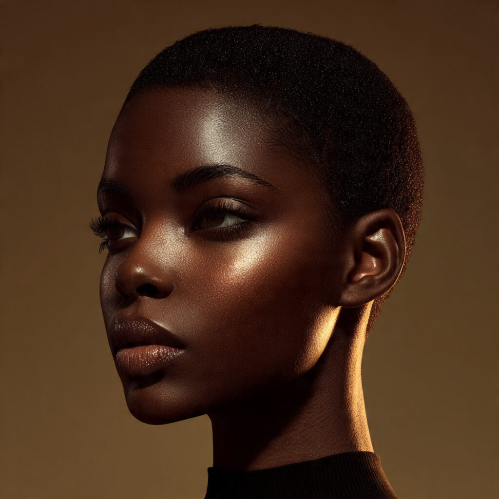 Chocolate Brown Tapered Cut Idea