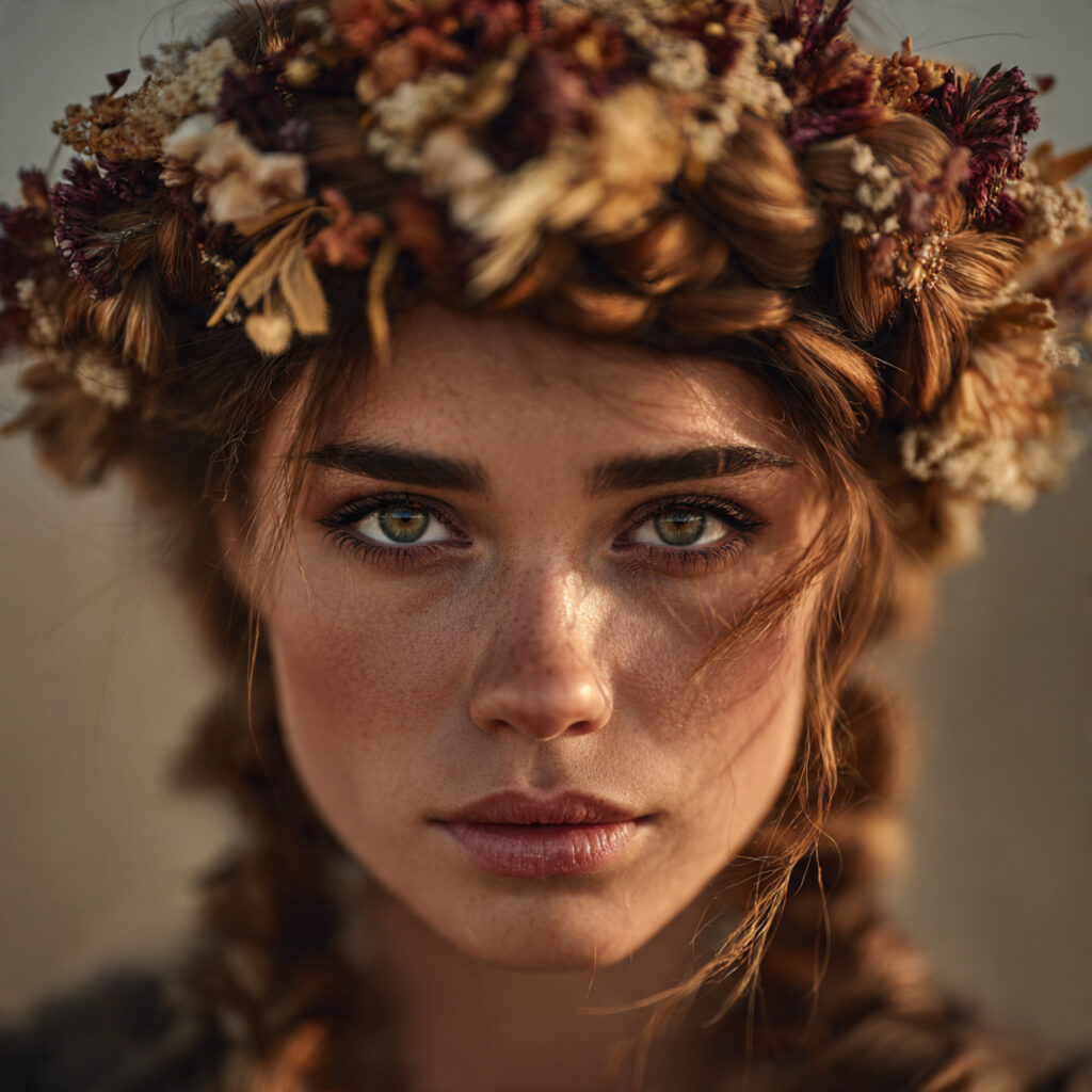 Intricate Floral Crown Braid Idea