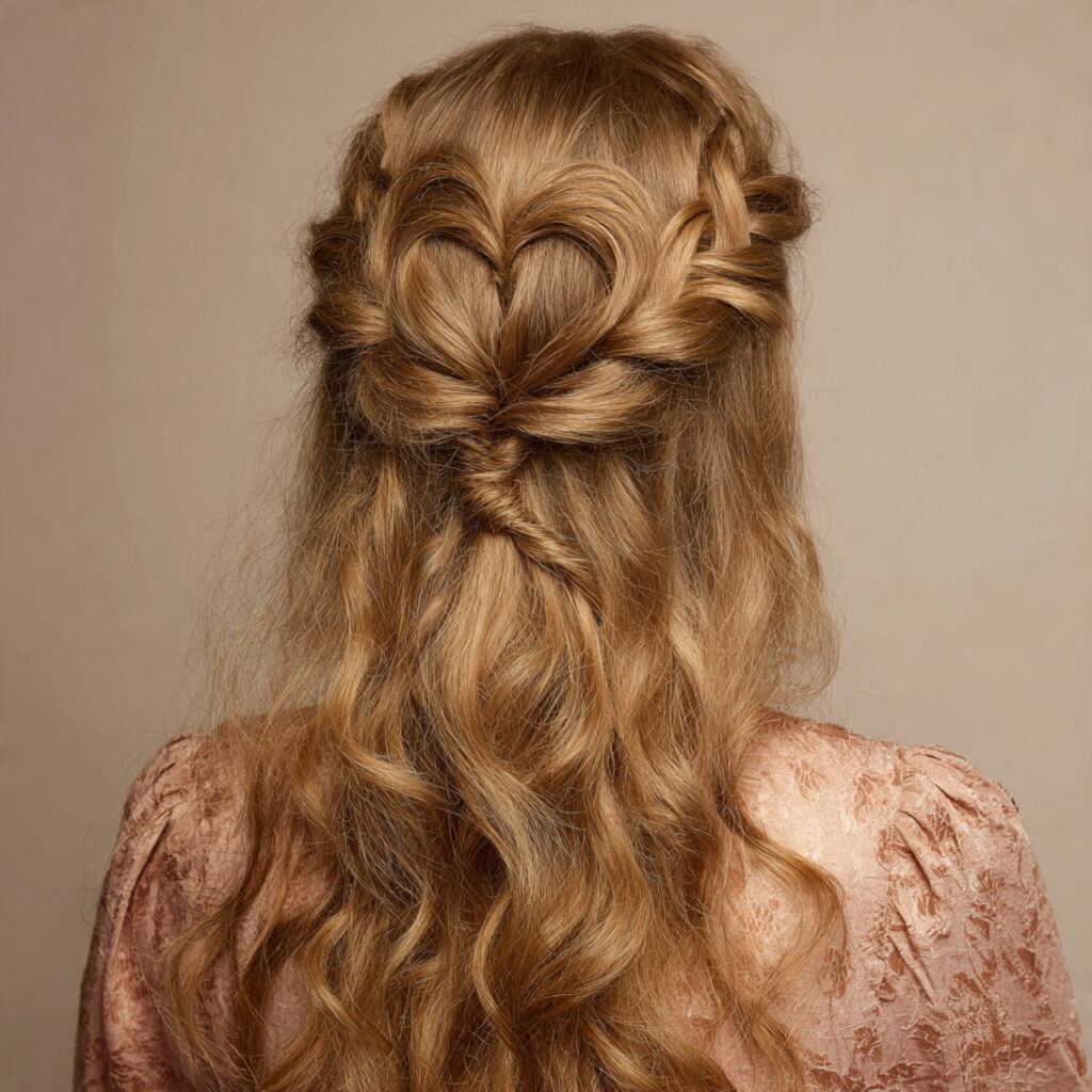 Heart-Shaped Braided Hairstyles