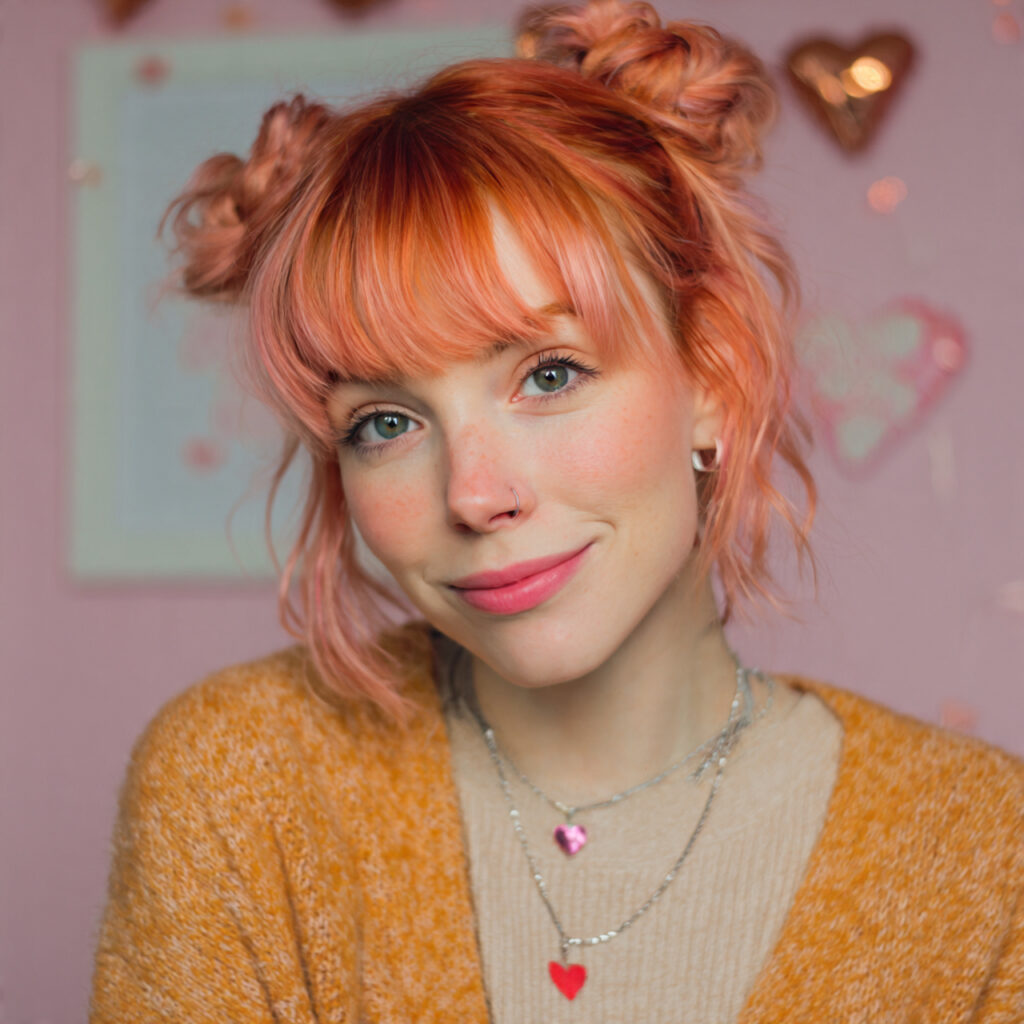 Casual Cute Valentine Hairstyle Idea