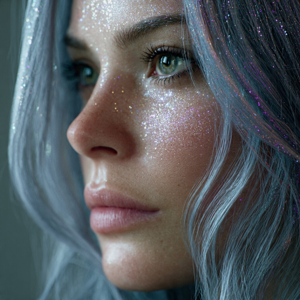 Glitter Infused Root Sparkle Idea