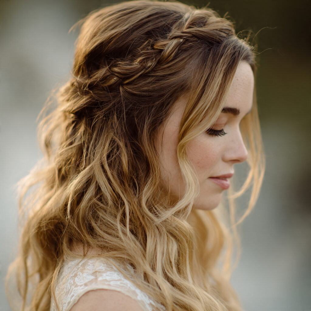 Waterfall Braid Romantic Style